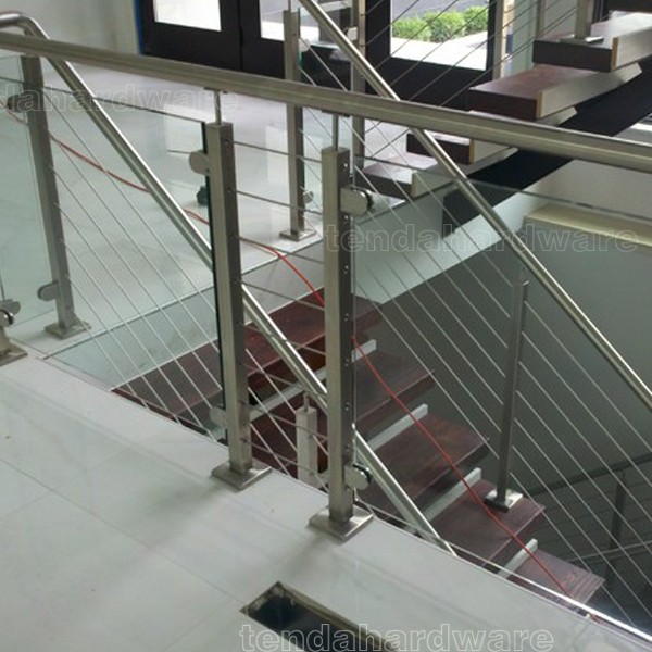 prefabricated stair stainless steel cable balustrades 