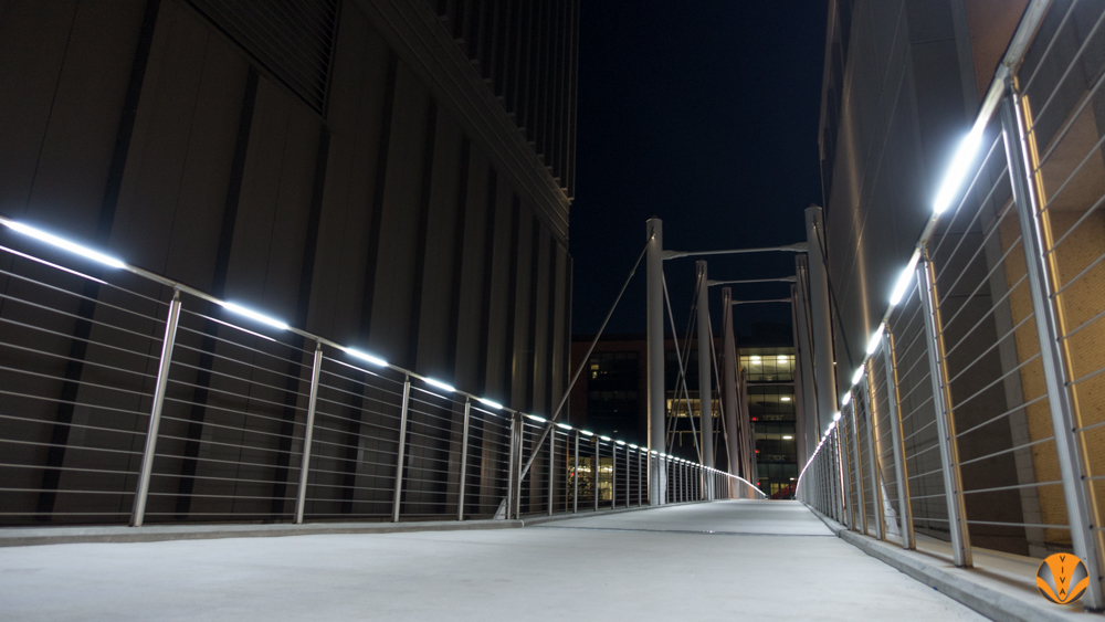 stainless steel cable rails with led light